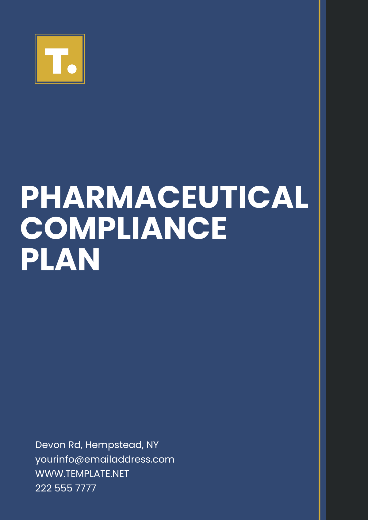 Pharmaceutical Compliance Plan Template - Edit Online & Download