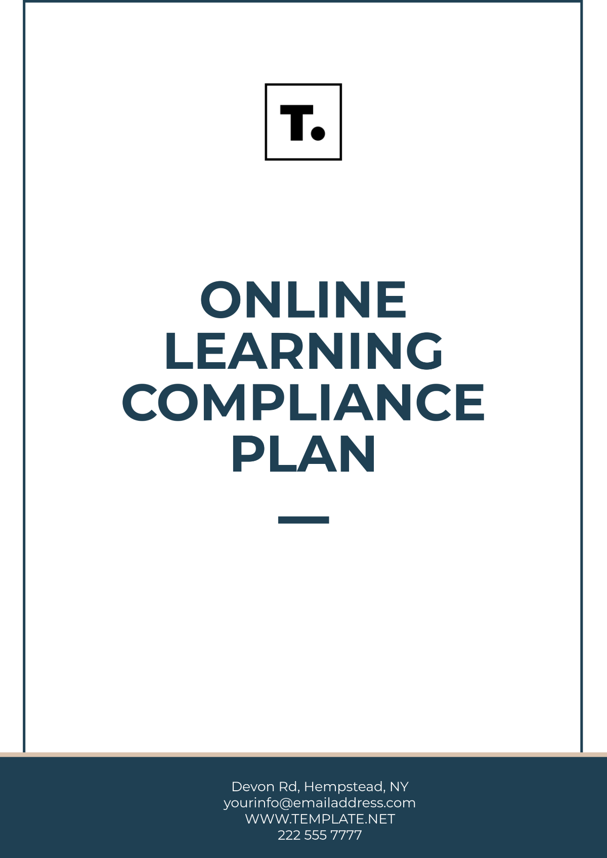 Online Learning Compliance Plan Template - Edit Online & Download