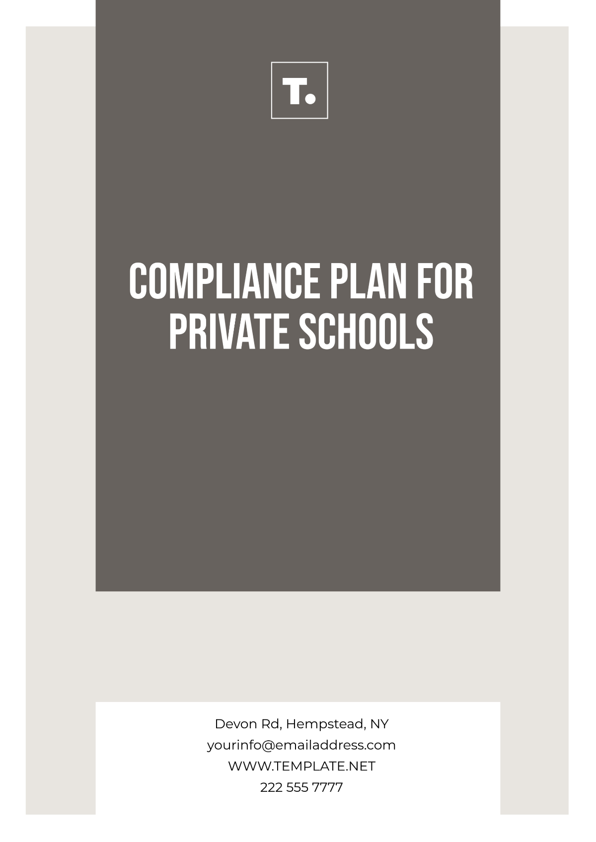 Compliance Plan for Private Schools Template - Edit Online & Download