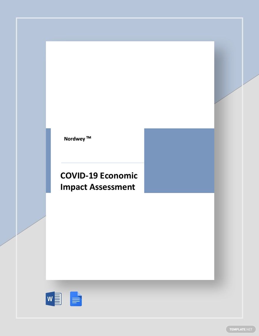 Coronavirus COVID-19 Economic Impact Assessment Template