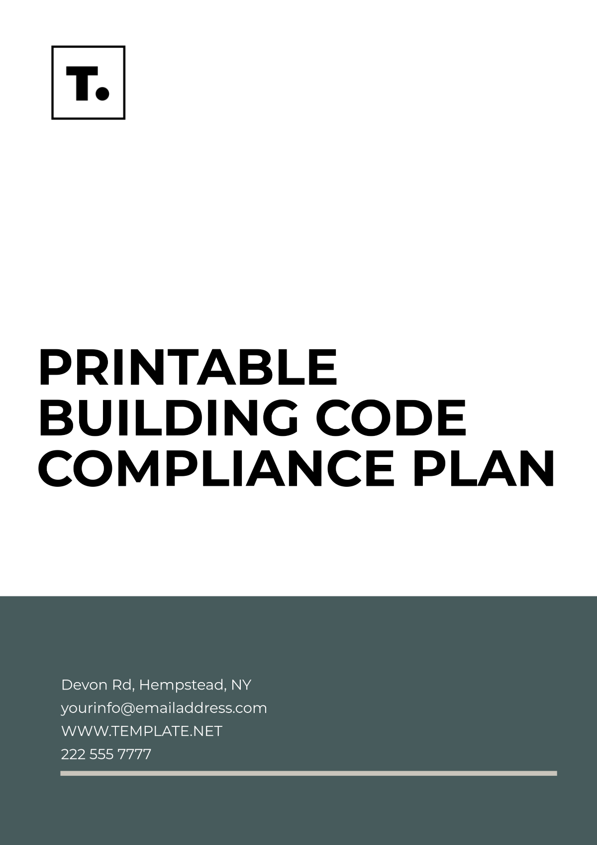 Printable Building Code Compliance Plan Template - Edit Online & Download