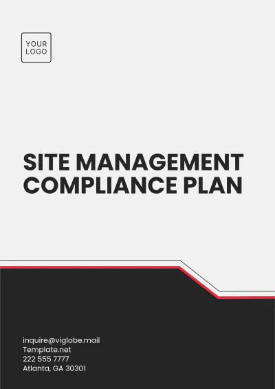 Free Site Management Compliance Plan Template to Edit Online