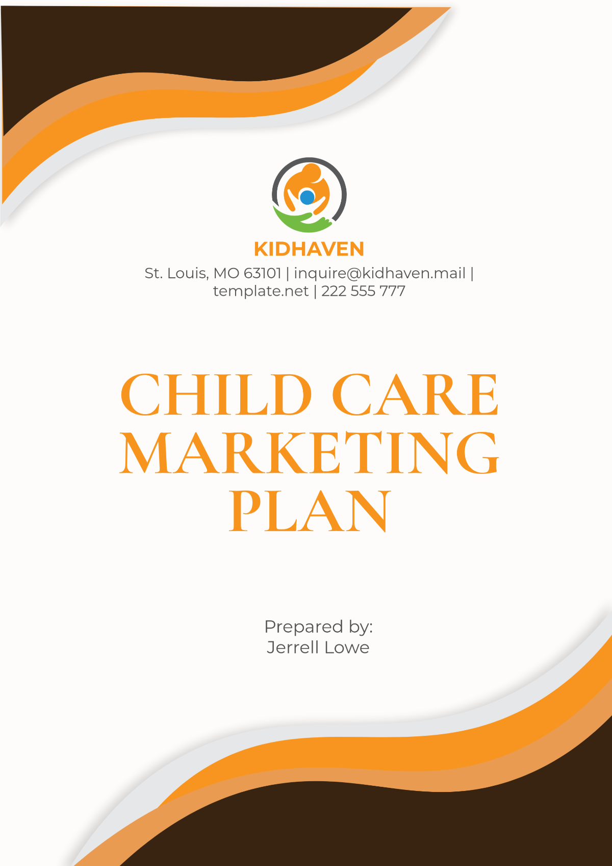 Child Care Marketing Plan Template