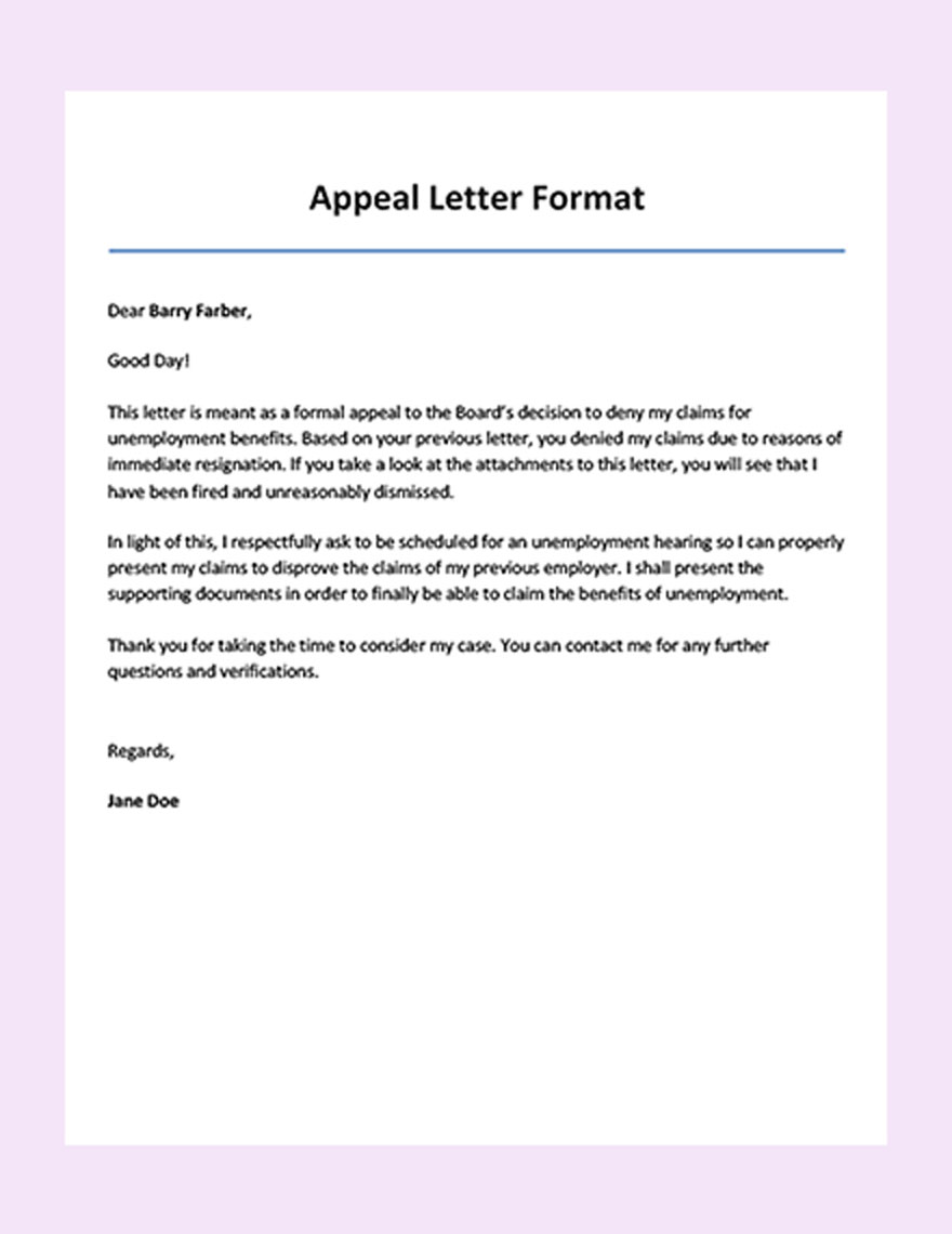  Writing An Appeal Letter For Disability How To Write An Appeal 