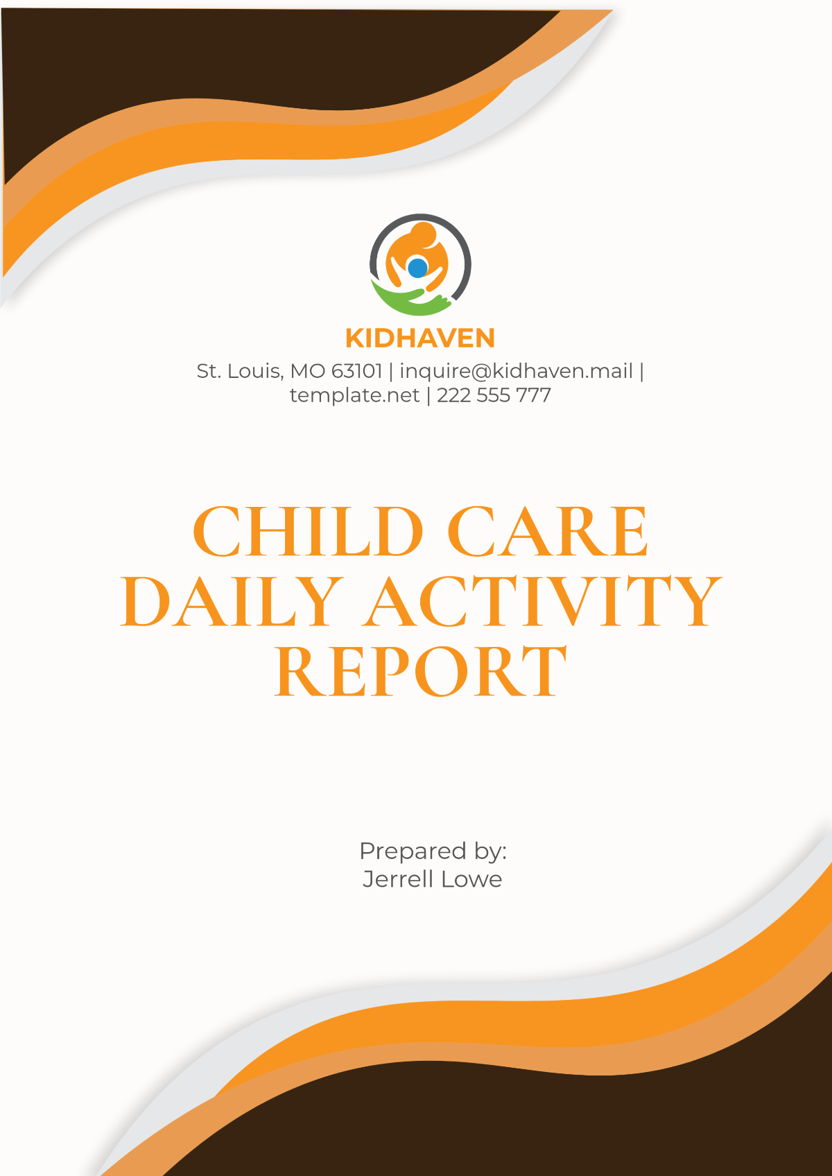 Child Care Daily Activity Report Template - Edit Online & Download