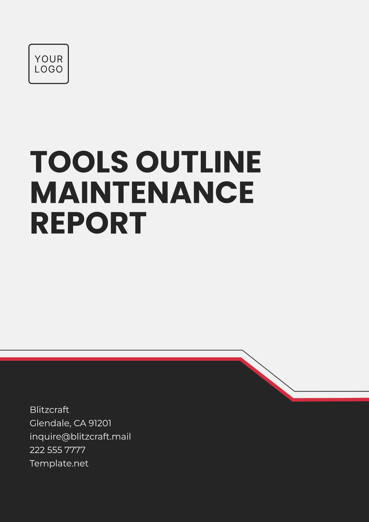 Tools Outline Maintenance Report Template - Edit Online & Download