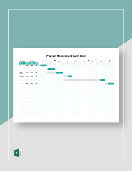 Inventory Management Gantt Chart Template - Download in Excel ...