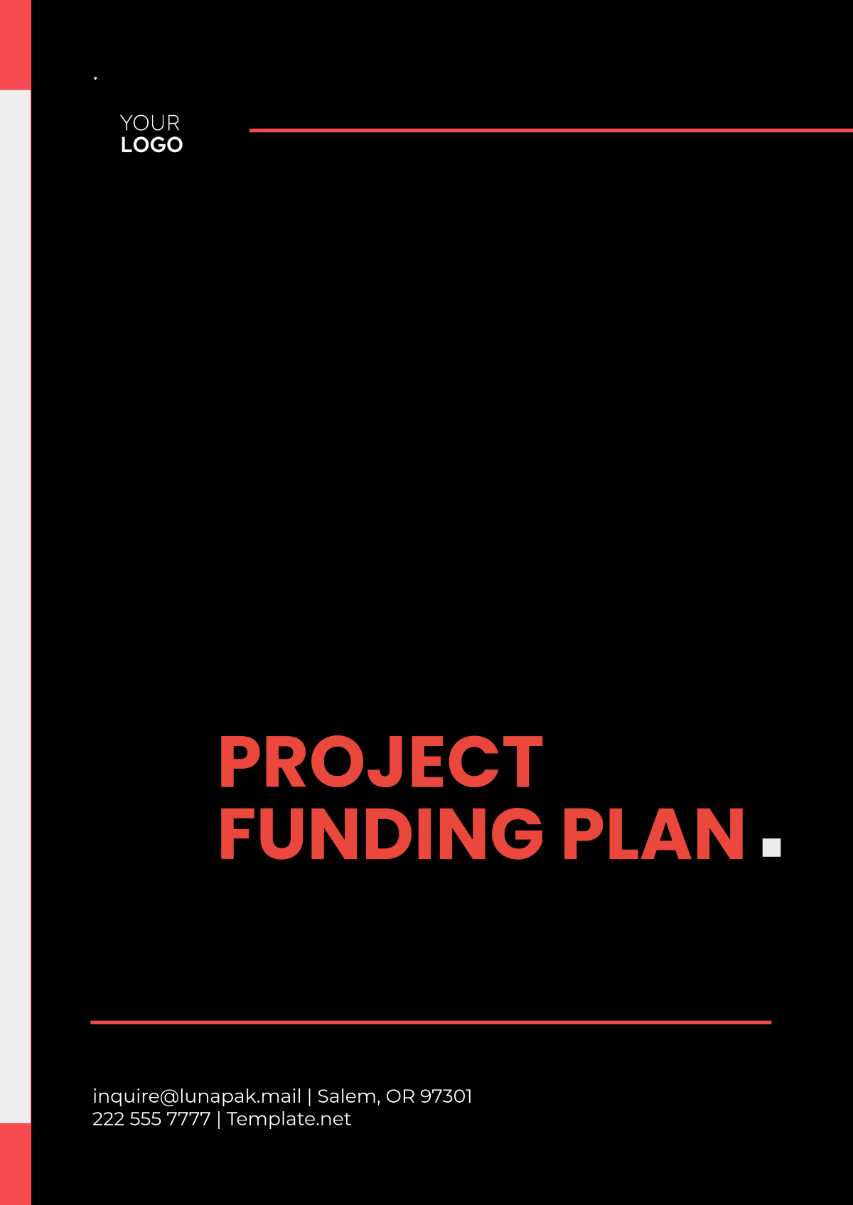 Project Funding Plan Template - Edit Online & Download