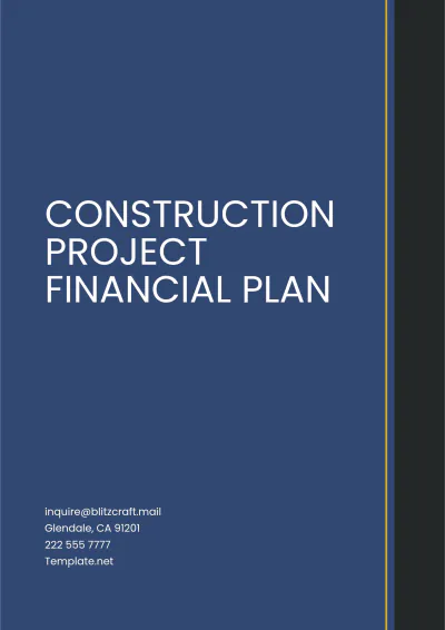 Free Construction Project Financial Plan Template to Edit Online