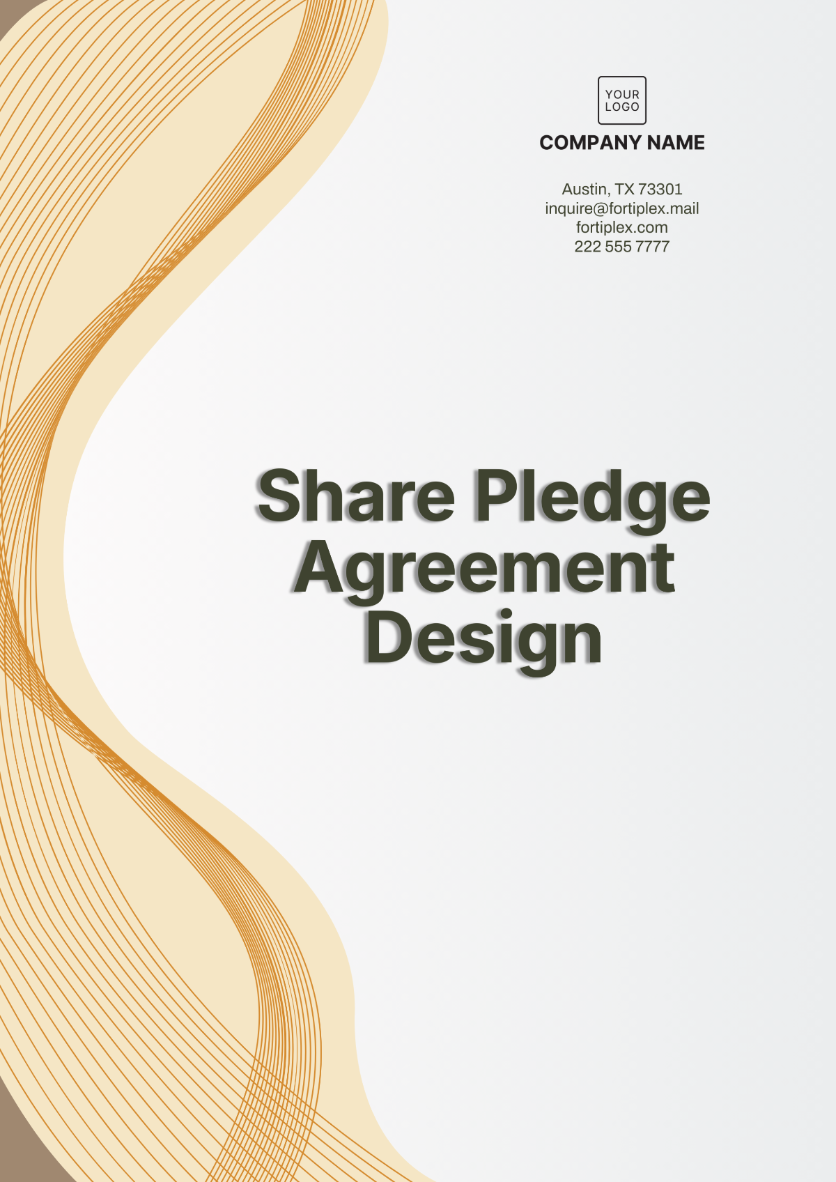 Share Pledge Agreement Design Template - Edit Online & Download