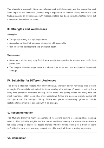 Free Librarian Book Recommendation Review Template to Edit Online