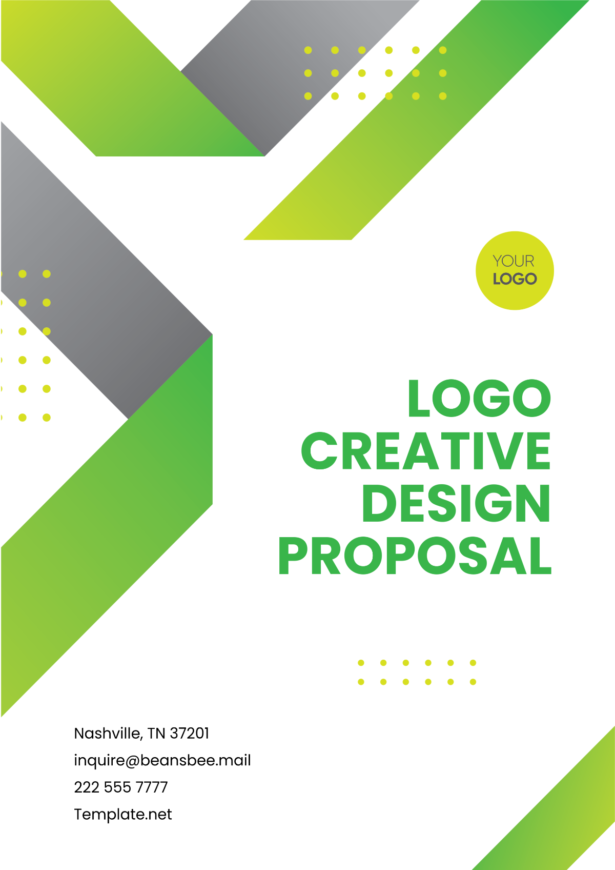 Logo Creative Design Proposal Template - Edit Online & Download