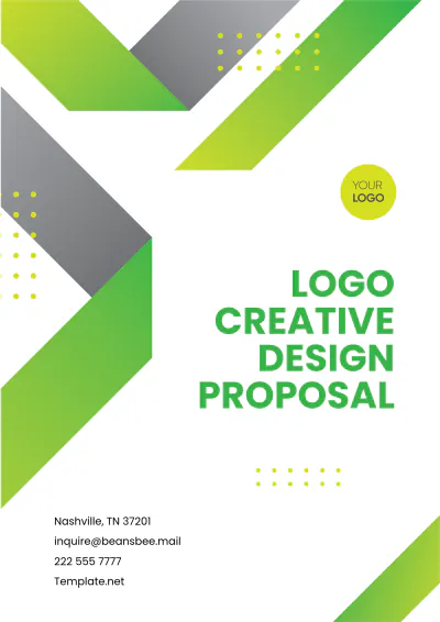 Free Logo Creative Design Proposal Template to Edit Online