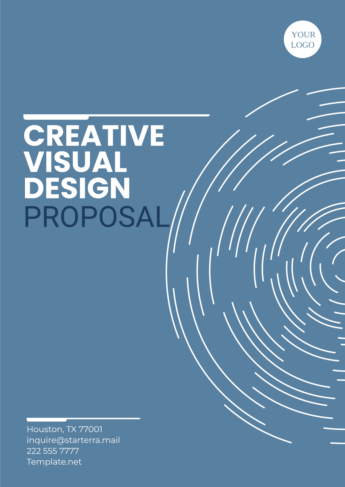 Creative Visual Design Proposal Template - Edit Online & Download