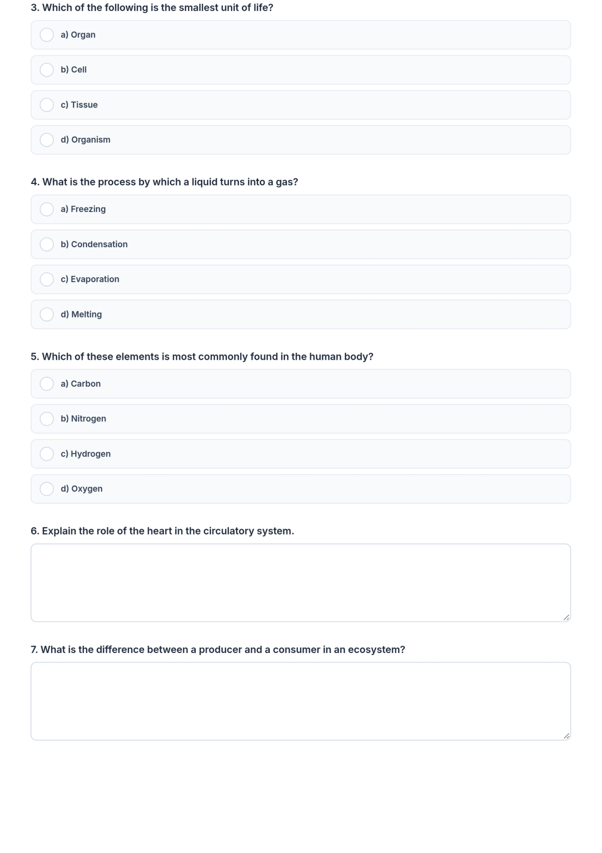 Free Science Exam Template & AI Science Exam Maker Free Science Exam Template & AI Science Exam Maker