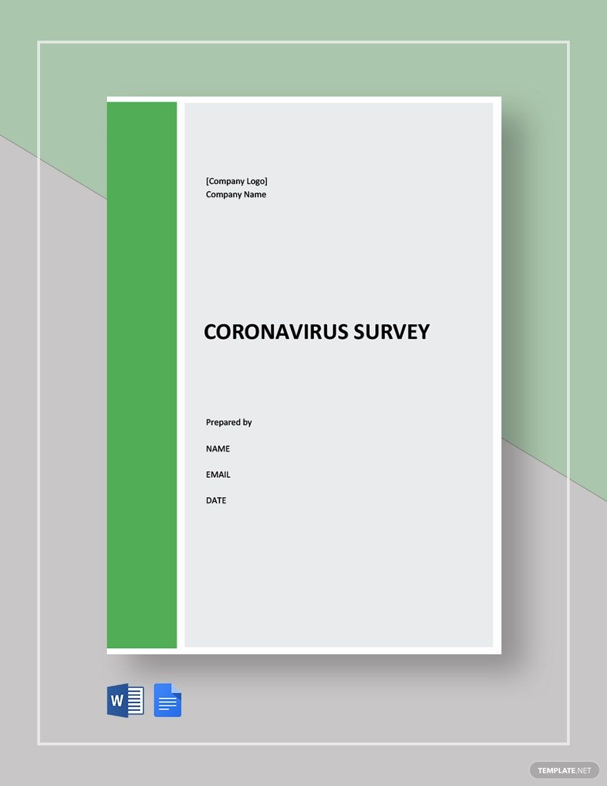 Coronavirus Survey Template Guide