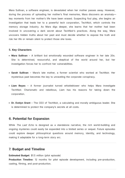 Free Simple Creative Script Proposal Template to Edit Online