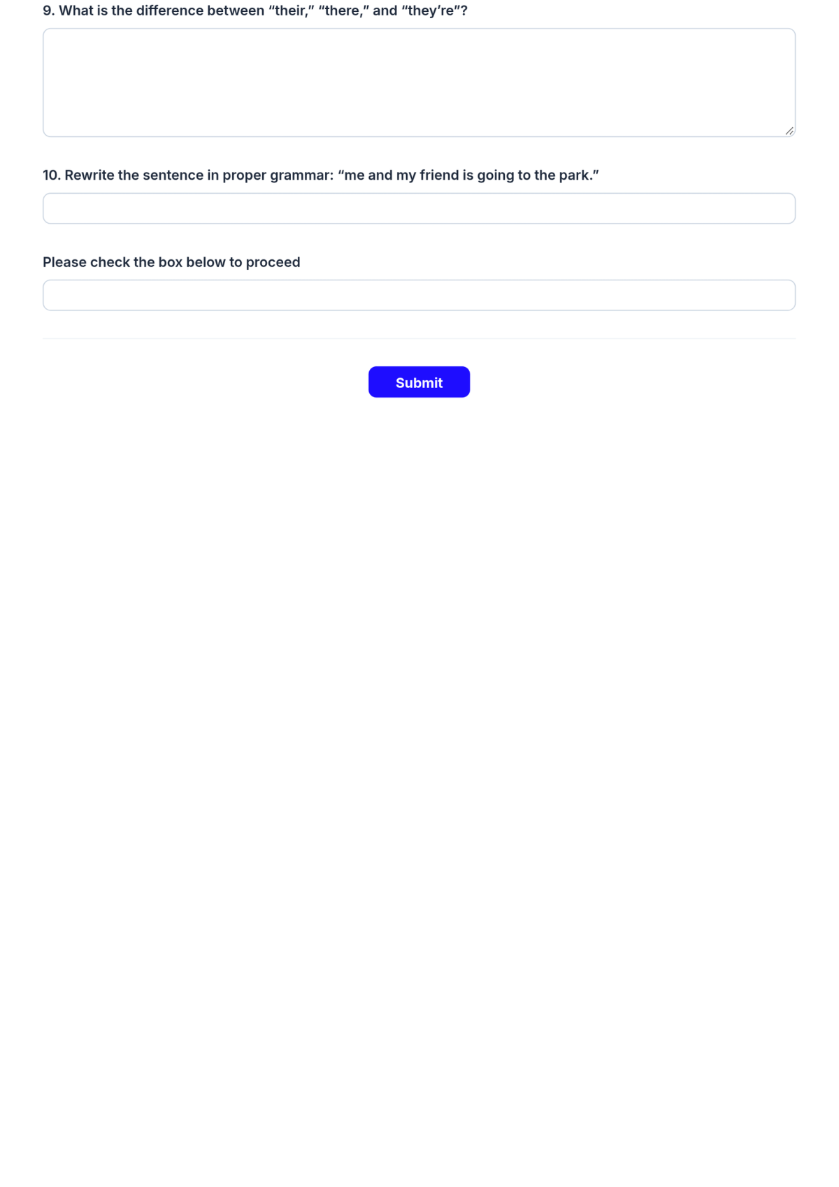 Free English Exam Template & AI English Exam Maker Free English Exam Template & AI English Exam Maker