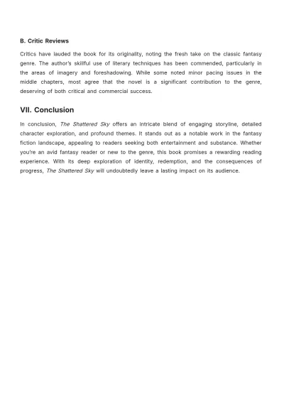 Free Fiction Book Review Design Template to Edit Online