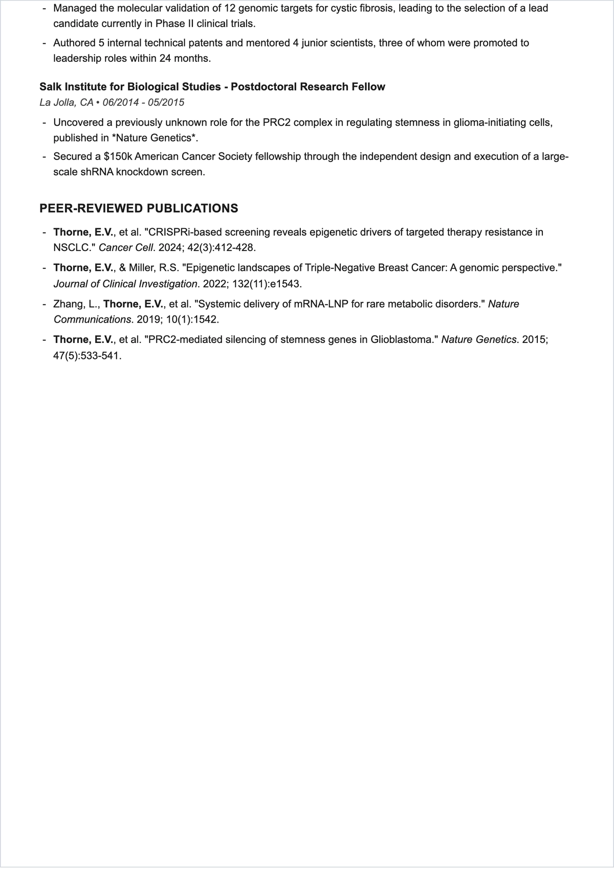 Free Professional PhD Research ATS Resume Template, AI Resume Builder
