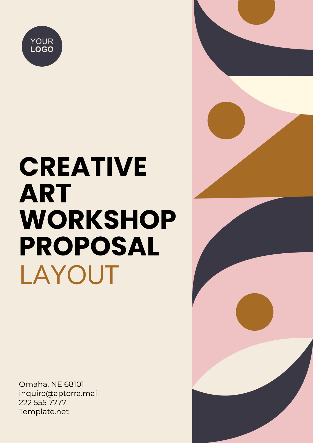 Creative Art Workshop Proposal Layout Template - Edit Online & Download