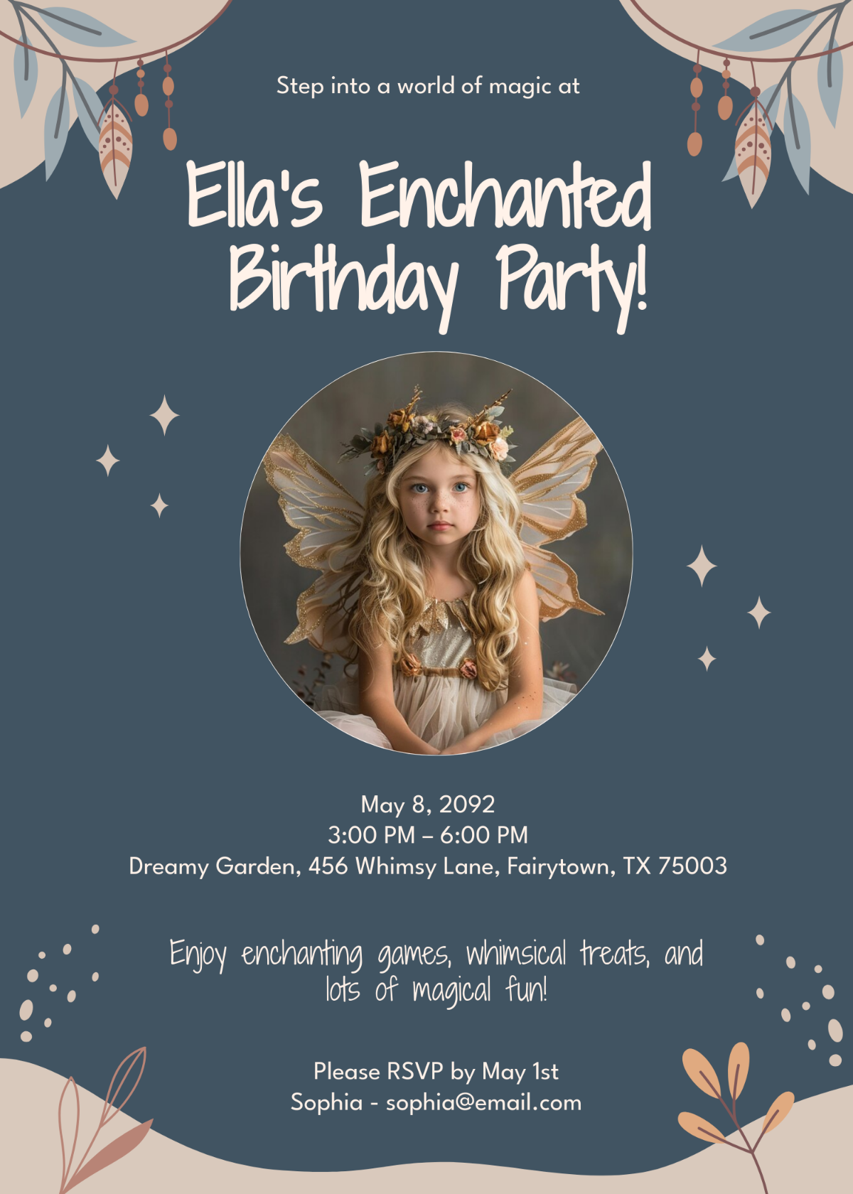 Aesthetic Party Invitation for Kids Template - Edit Online & Download