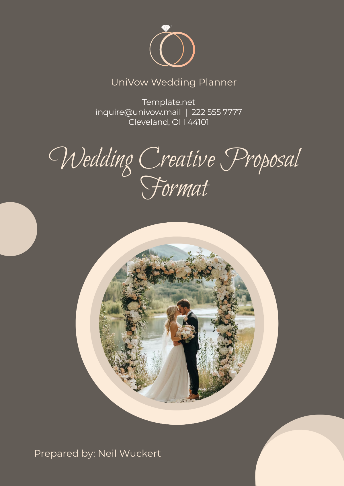 Wedding Creative Proposal Format Template - Edit Online & Download