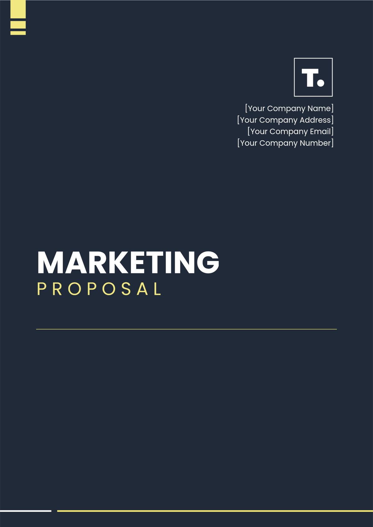 Blank Marketing Proposal Template - Edit Online & Download