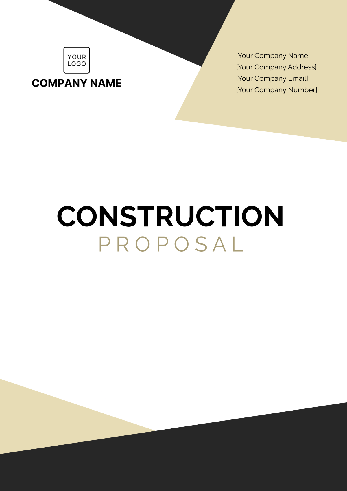 Blank Construction Proposal Template - Edit Online & Download