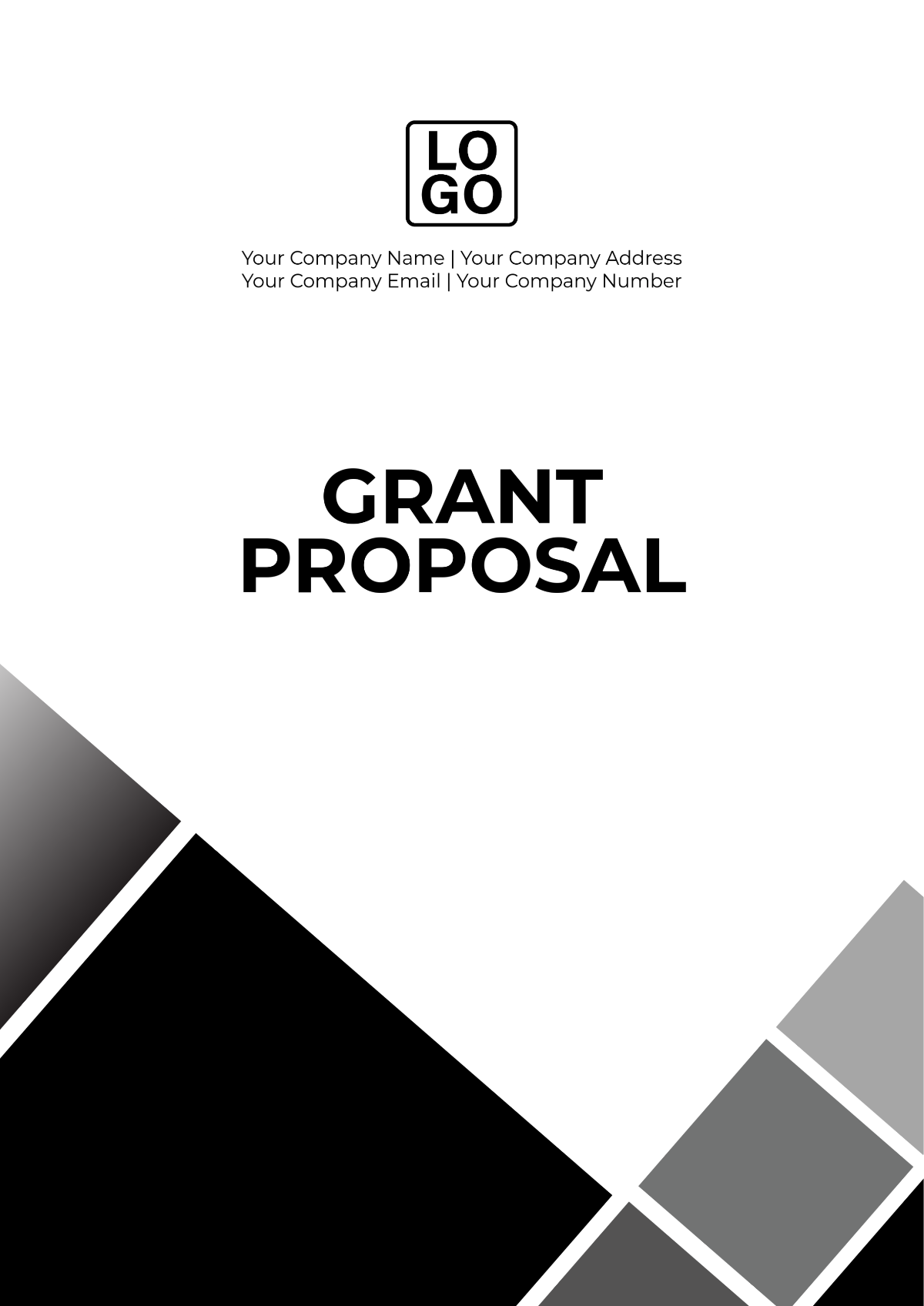 Blank Grant Proposal Design Template - Edit Online & Download