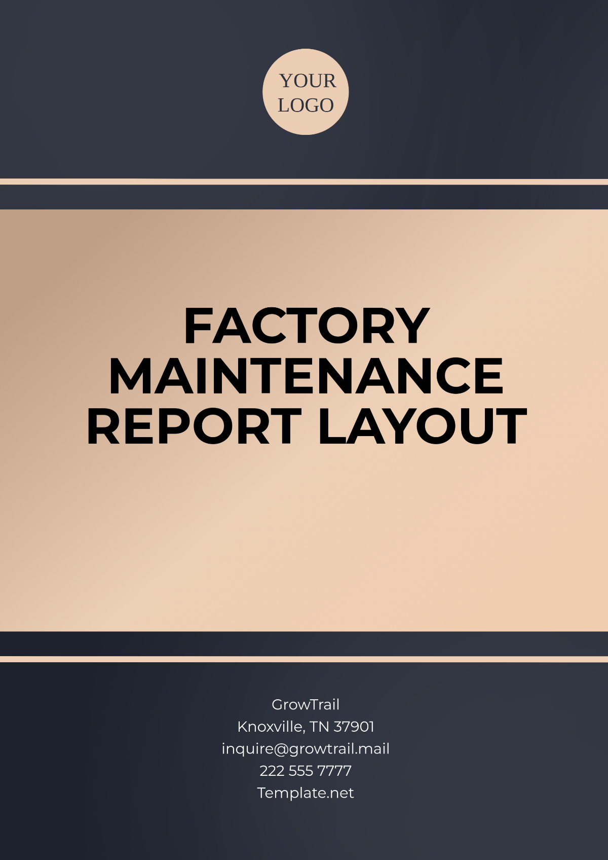 Factory Maintenance Report Layout Template - Edit Online & Download