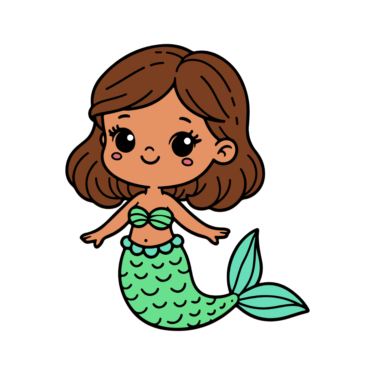 Baby Mermaid Clipart - Edit Online | Template.net