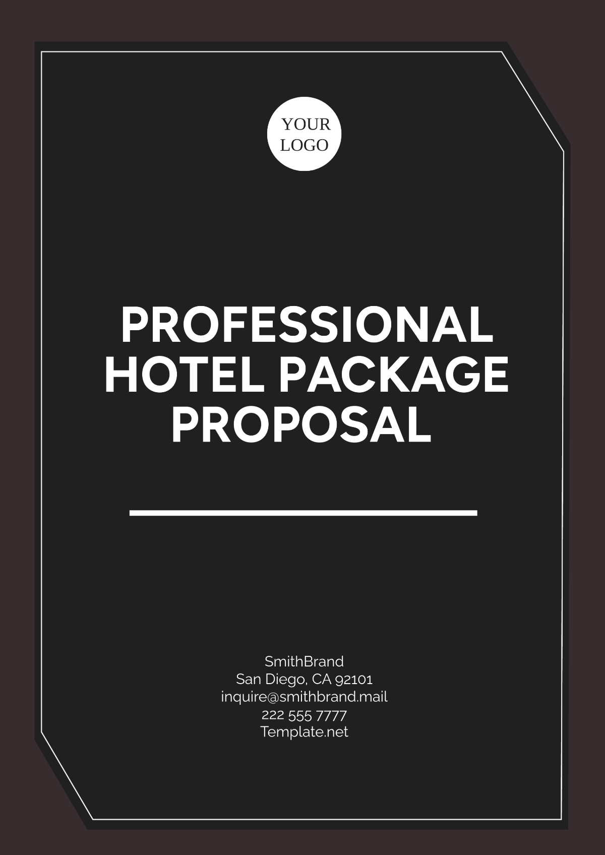 Professional Hotel Package Proposal Template - Edit Online & Download