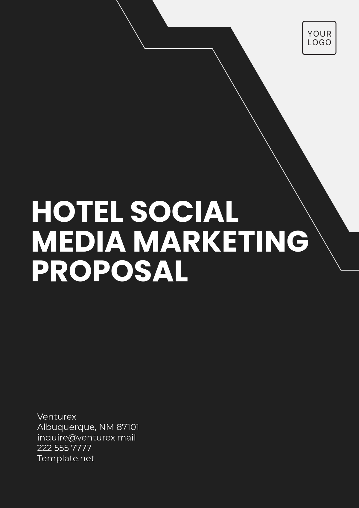 Hotel Social Media Marketing Proposal Template - Edit Online & Download