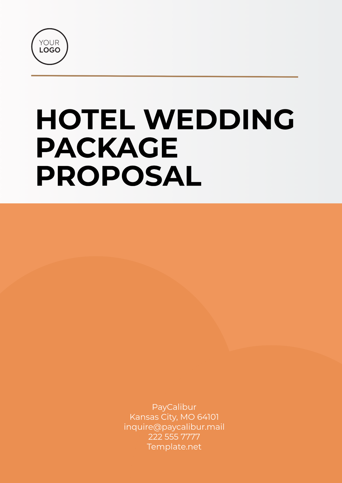 Hotel Wedding Package Proposal Template - Edit Online & Download