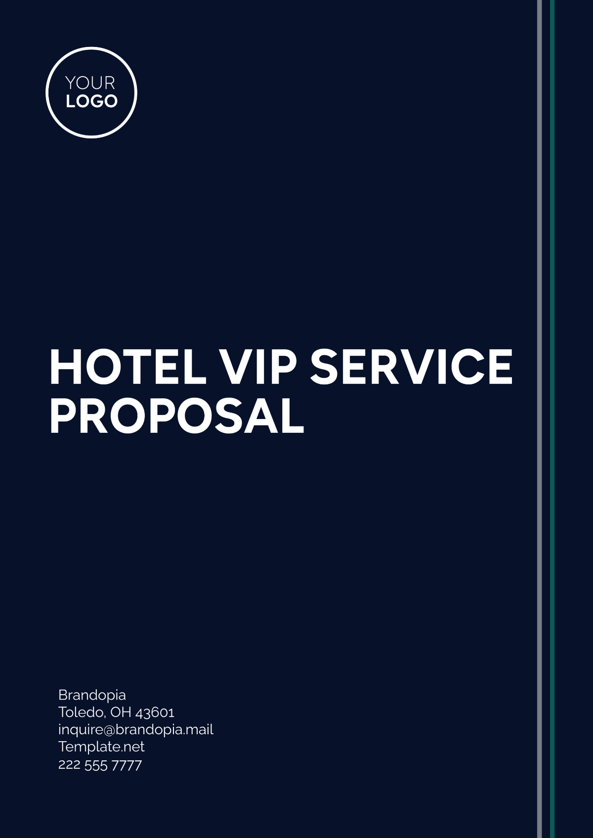 Hotel VIP Service Proposal Template - Edit Online & Download