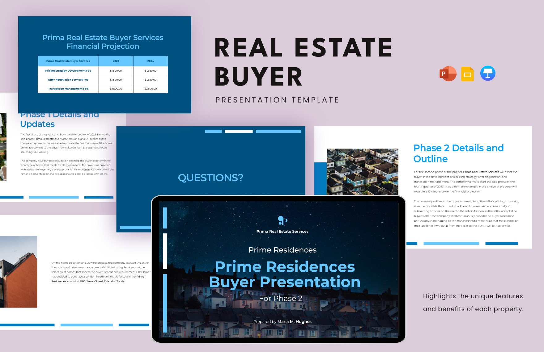Real Estate Buyer Presentation Template
