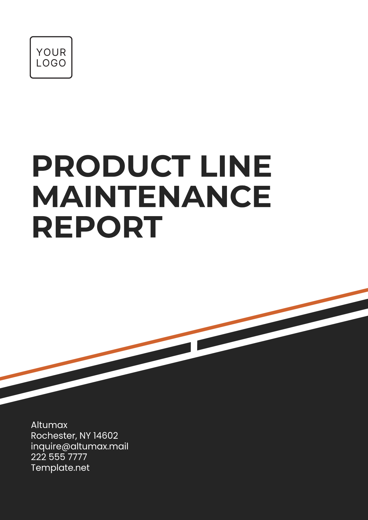 Production Line Maintenance Report Template - Edit Online & Download