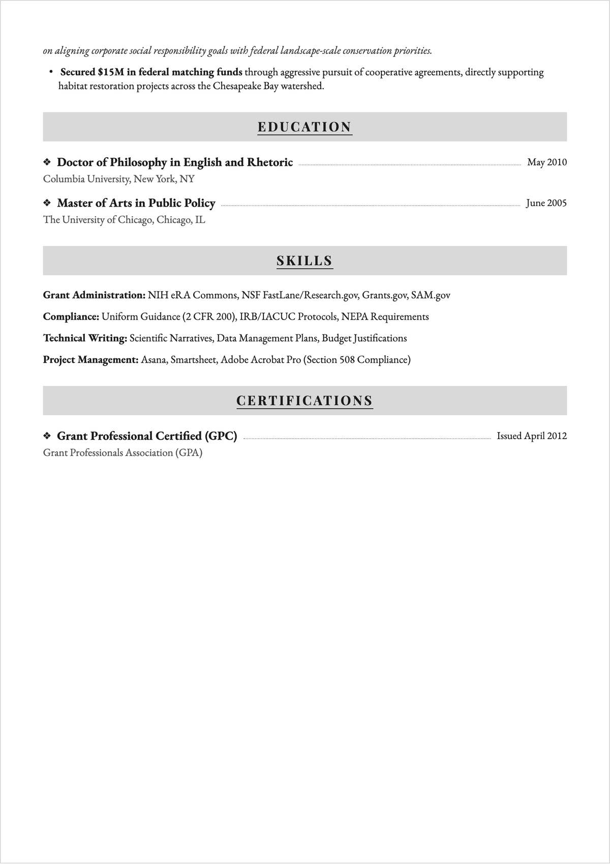 Free Research Proposal Writer ATS Resume Template, AI Resume Builder