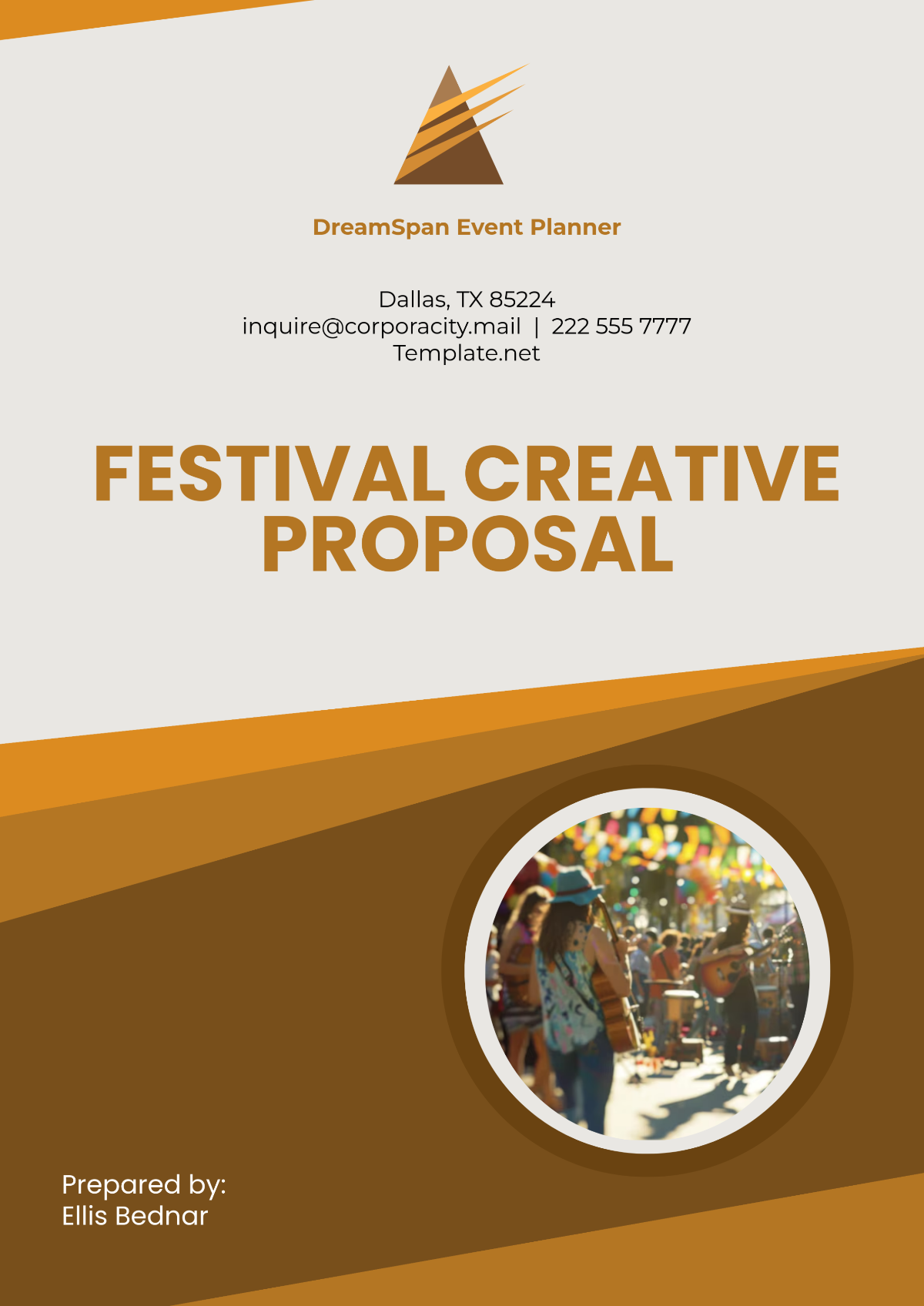 Festival Creative Proposal Template - Edit Online & Download