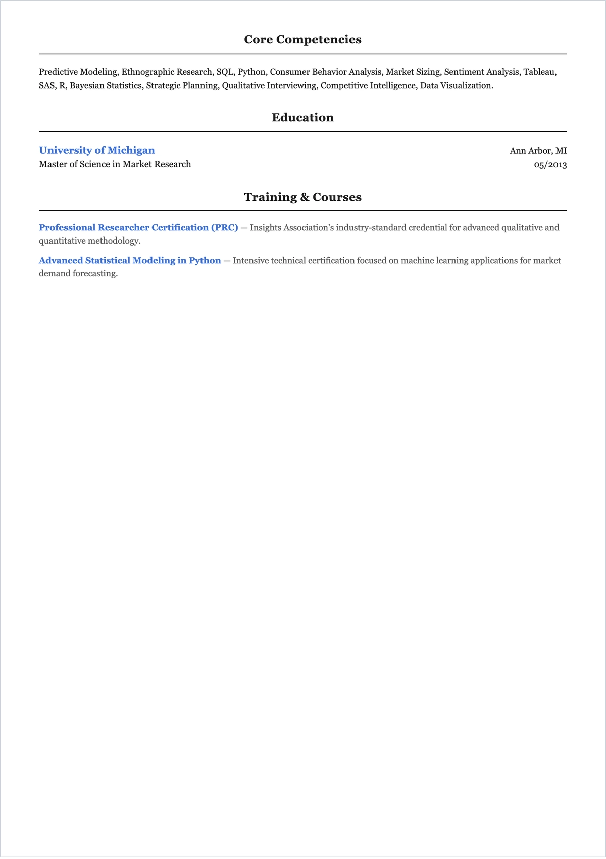 Free Market Trends Research Consultant ATS Resume Template
