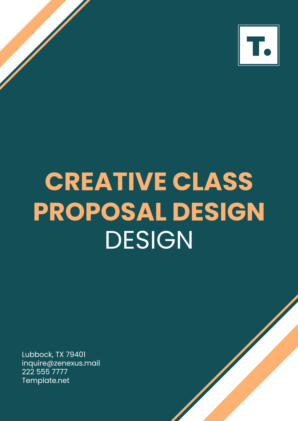 Creative Class Proposal Design Template - Edit Online & Download