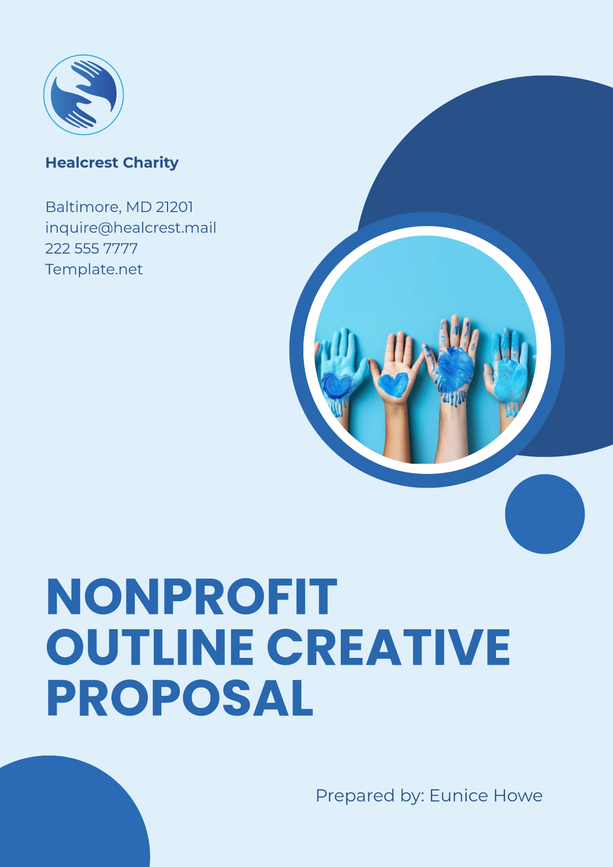 Nonprofit Outline Creative Proposal Template - Edit Online & Download