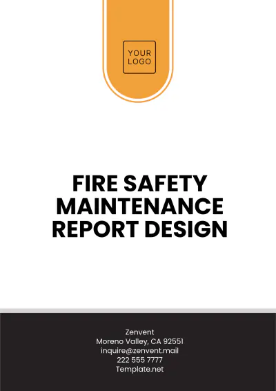 Free Fire Safety Maintenance Report Design Template to Edit Online