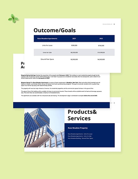 Free Commercial Real Estate Pitch Deck Template Apple Keynote