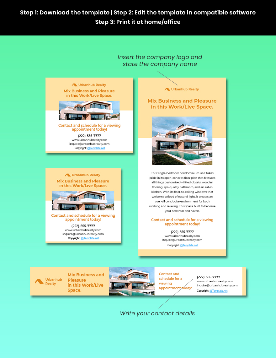 Modern Real Estate Ads Template