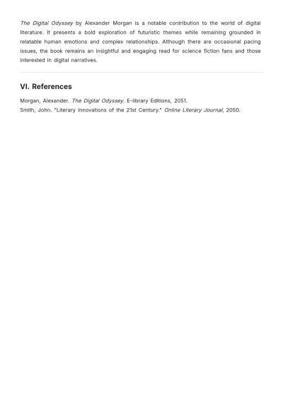 Free E-Library Book Review Template to Edit Online