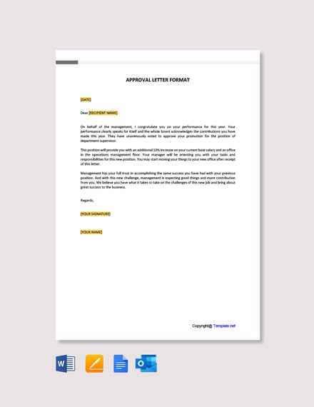 FREE Request Letter for Approval Template Word DOC 