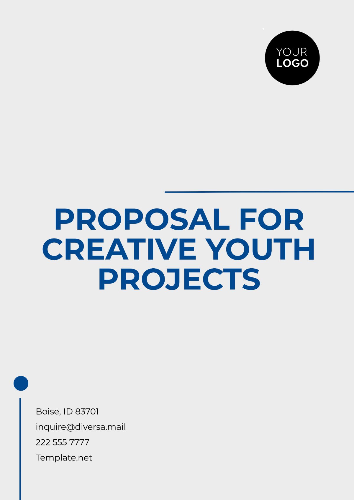 Proposal for Creative Youth Projects Template - Edit Online & Download