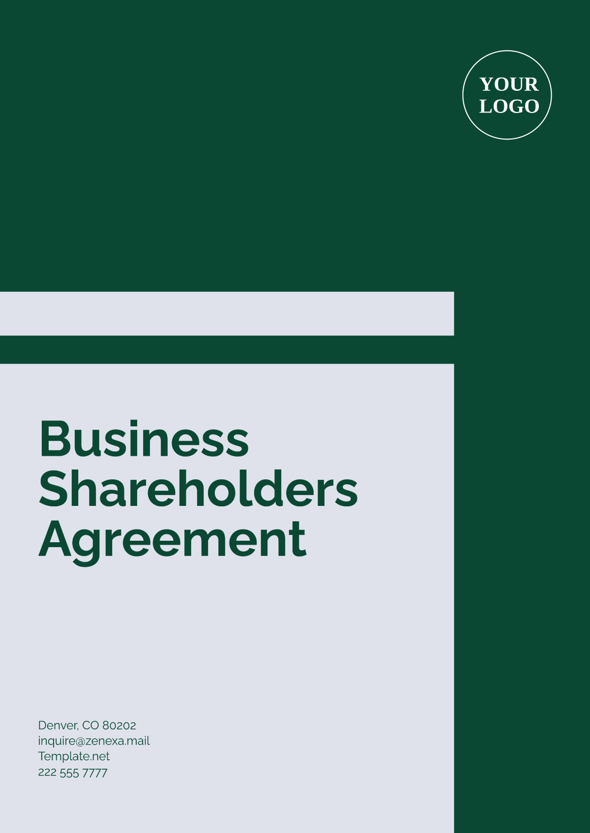 Business Shareholders Agreement Template - Edit Online & Download